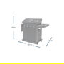 Campingaz 4 Series Onyx S 37386 Parrilla de Gas, 4 Zonas con Encendido Electrónico, Termómetro y Carro, Superficie 720 x 460 mm, Color Negro