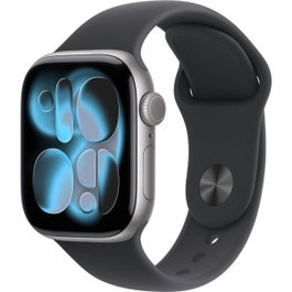 Apple Watch Series 11 GPS - 42 mm - Aluminio Gris Espacial - Correa Deportiva Negra - Talla S/M