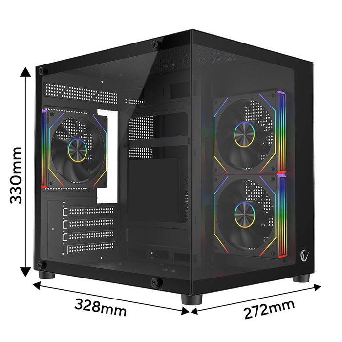 Rampage LUMID ARGB negra