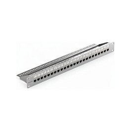RED Keystone Patch Panel 19 Zoll 24 Ports RJ45 1 HE Gray Verteilerfeld 2714–17–0005
