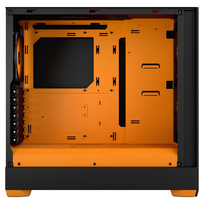 Fractal Design Pop Air Midi-Tower, Cristal Templado, Ventiladores RGB Orange Core, TG Clear Tint
