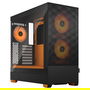 Fractal Design Pop Air Midi-Tower, Cristal Templado, Ventiladores RGB Orange Core, TG Clear Tint
