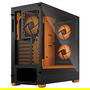 Fractal Design Pop Air Midi-Tower, Cristal Templado, Ventiladores RGB Orange Core, TG Clear Tint