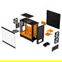Fractal Design Pop Air Midi-Tower, Cristal Templado, Ventiladores RGB Orange Core, TG Clear Tint