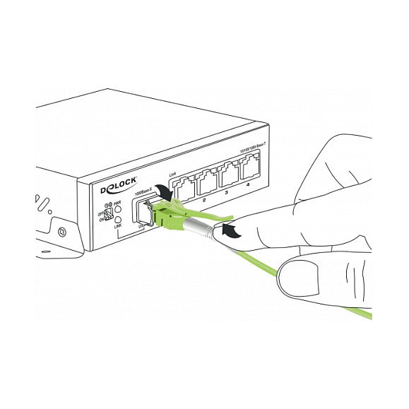DeLOCK 85688 Cable de fibra óptica LC a LC Multimode OM5 Uniboot 1 m Verde DeLOCK 85688 Cable de fibra óptica LC a LC Multimode OM5 Uniboot 1 m Verde