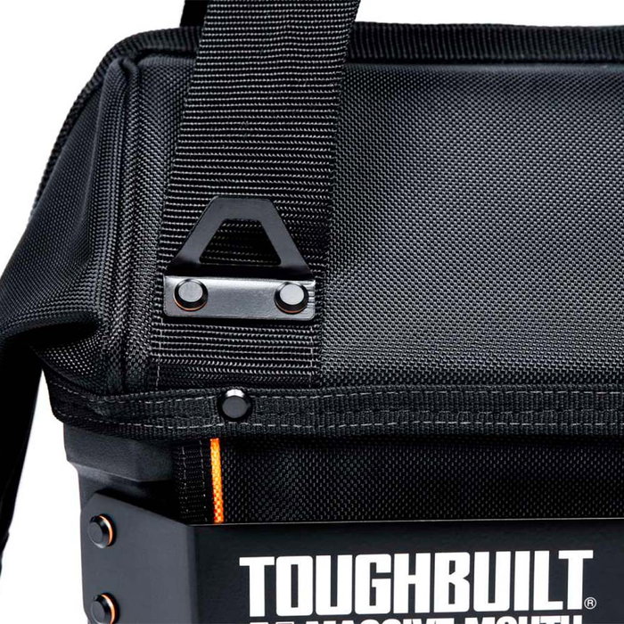 Toughbuilt Bolsa de Herramientas Massive Mouth M con Sistema ClipTech, Impermeable, 30.5x30.5x36.5 cm, 12 Bolsillos