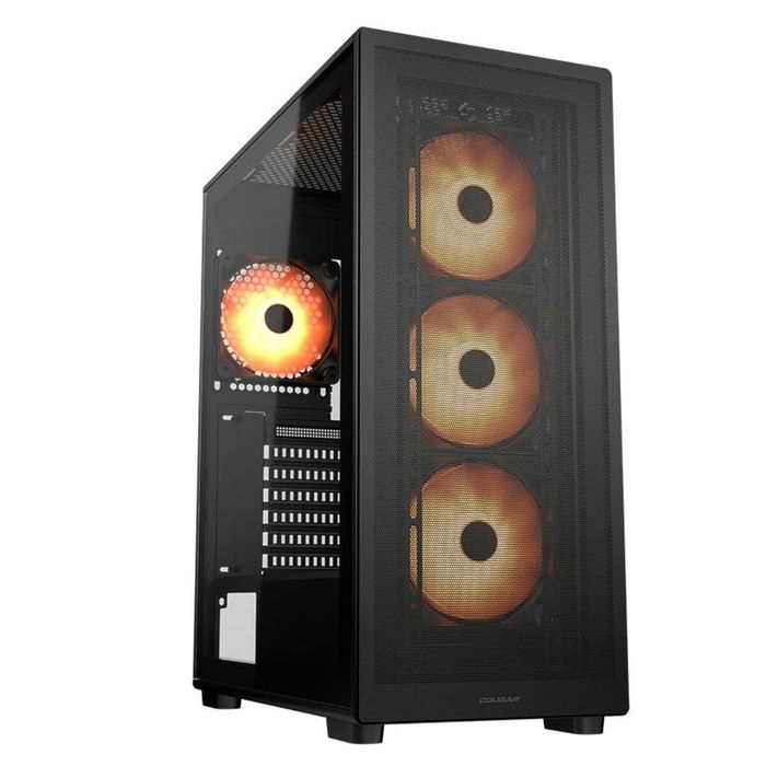 Caja Semitorre ATX Cougar Caja Miditorre MX220 Rgb Negro