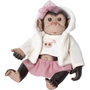 ROSA TOYS Muñeco Bebé Reborn Mono Capucha y Falda 35cm