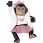 ROSA TOYS Muñeco Bebé Reborn Mono Capucha y Falda 35cm