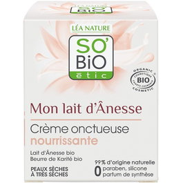 SO´BIO ETIC Crema Facial Nutritiva Rica Leche de Burra