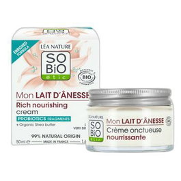 SO´BIO ETIC Crema Facial Nutritiva Rica Leche de Burra