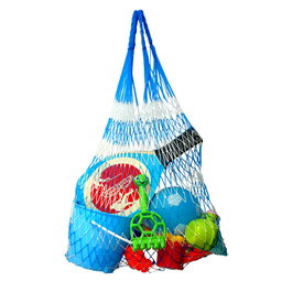 Marbueno Bolsa de Red XL Fibra Sintetica Color Azul 100x65x1 cm para Piscina y Playa MARBUENO SUMMER 10142A
