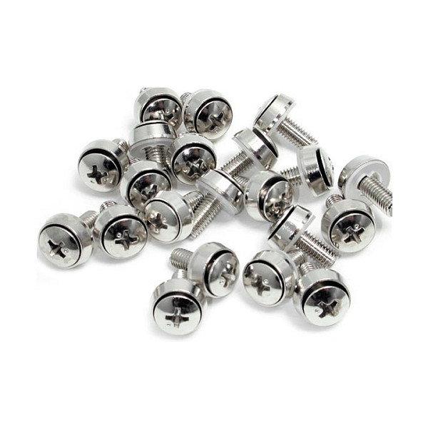 StarTech Paquete de 100 tornillos M6 de 12 mm para racks y armarios de servidores StarTech Paquete de 100 tornillos M6 de 12 mm para racks y armarios de servidores