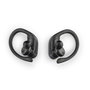 Daewoo Auriculares Inalámbricos Deportivos TWS Sport con Gancho, Bluetooth 5.0, Indicador LED de Batería, 30mAh/300mAh, Carga Tipo C, Color Negro