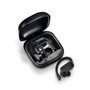 Daewoo Auriculares Inalámbricos Deportivos TWS Sport con Gancho, Bluetooth 5.0, Indicador LED de Batería, 30mAh/300mAh, Carga Tipo C, Color Negro