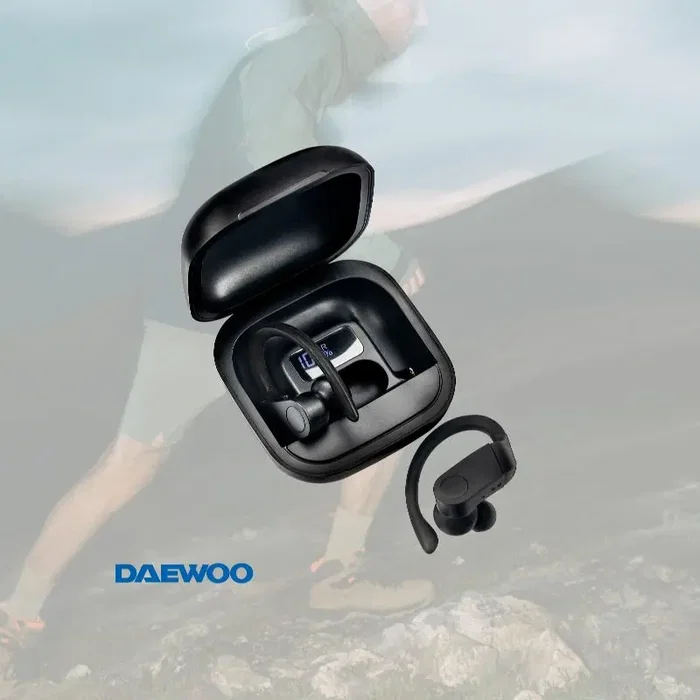 Daewoo TWS SPORT DW2012 Auriculares Deportivos Bluetooth con Gancho Negro Daewoo TWS SPORT DW2012 Auriculares Deportivos Bluetooth con Gancho Negro