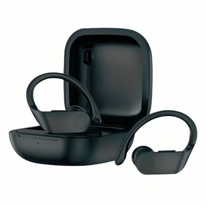 DAEWOO TWS Sport DW2012 Auriculares Deportivos con Gancho Negro