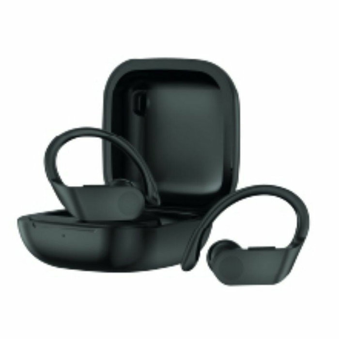 DAEWOO TWS Sport DW2012 Auriculares Deportivos con Gancho Negro