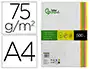Liderpapel Papel Color DIN A4 75 gr Neón Surtido Paquete 500 Hojas