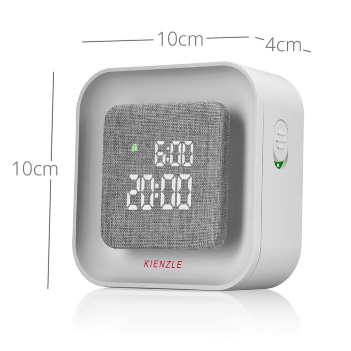 Kienzle Reloj Despertador con Luz Square Gris