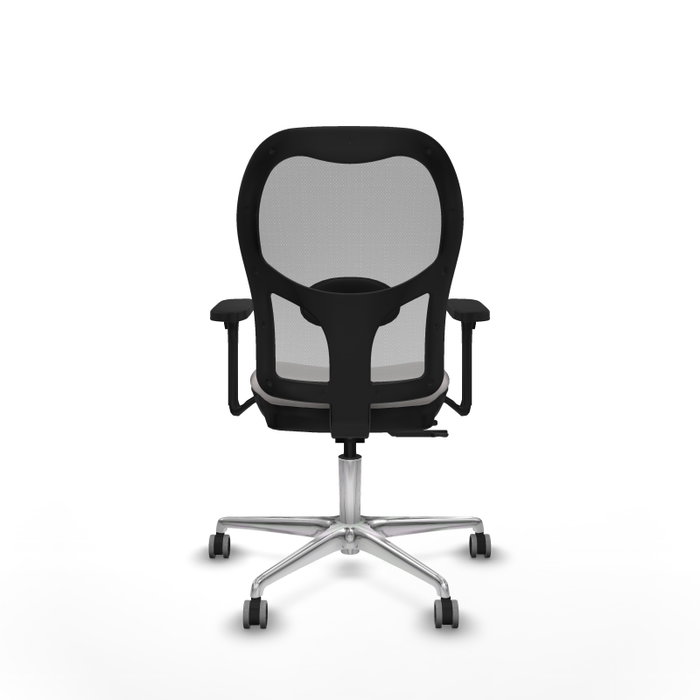 PIQUERAS Y CRESPO Silla de oficina Jorquera con mecanismo Sincro/Traslack Blanco y Gris
