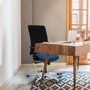 PIQUERAS Y CRESPO Silla de Oficina Zulema con Mecanismo Sincro, Rojo y Blanco