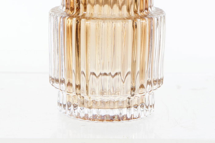 Portavela Sixties DKD Home Decor Ambar 7 x 8 x 7 cm (12 Unidades)