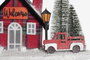 DKD Home Decor Decoración Luminosa Navidad Casa LED Rojo Negro 15x21x38 cm