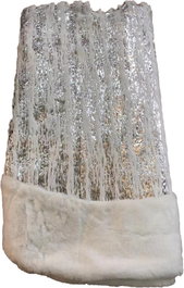 DKD Home Decor Base para Árbol de Navidad Plateada 120x120x2 cm
