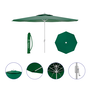 Marbueno Sombrilla Acero 8 Barillas D270 cm Polyester Verde Jardin, Piscina y Terraza 10188