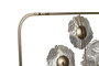 DKD Home Decor Decoración Pared Flor Dorado Acero Inoxidable 50 x 50 x 5 cm