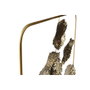 DKD Home Decor Decoración de Pared Inox Flor Dorado