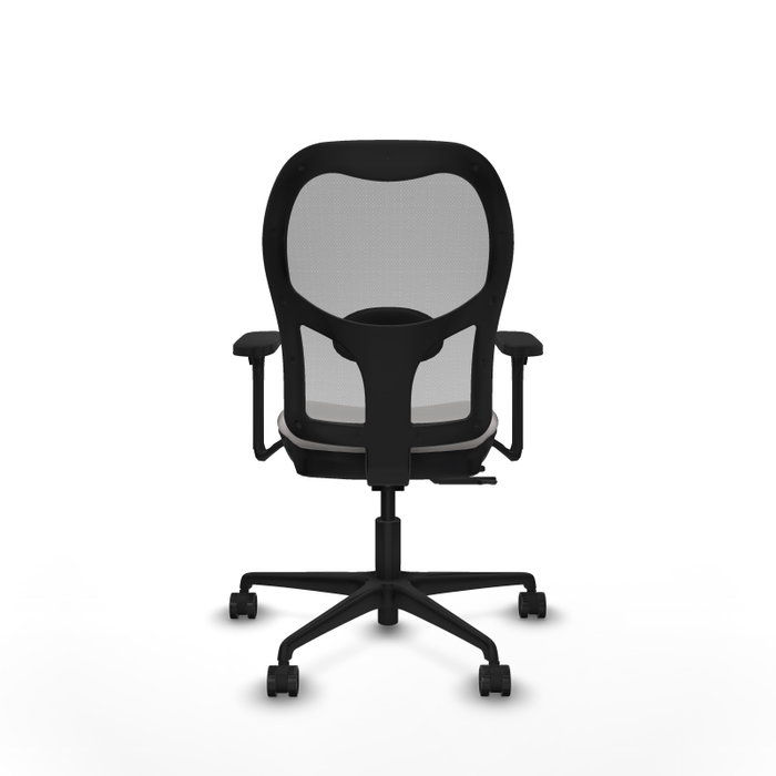 PIQUERAS Y CRESPO Silla de oficina Jorquera con mecanismo Sincro/Traslack Blanco y Gris