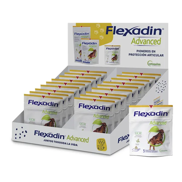 Vetoquinol Flexadin Advanced Perro - 3 Bolsas de 200 Comprimidos Masticables para Articulaciones Vetoquinol Flexadin Advanced Perro - 3 Bolsas de 200 Comprimidos Masticables para Articulaciones