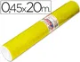 Aironfix Rollo Adhesivo Autoadhesivo Plastificado Unicolor Amarillo Brillante 20 m, Para Forrar Superficies de Madera, Metal, Pared, Ideal para Manualidades y Hogar, Ref: 67007