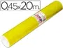Aironfix Rollo Adhesivo Autoadhesivo Plastificado Unicolor Amarillo Brillante 20 m, Para Forrar Superficies de Madera, Metal, Pared, Ideal para Manualidades y Hogar, Ref: 67007