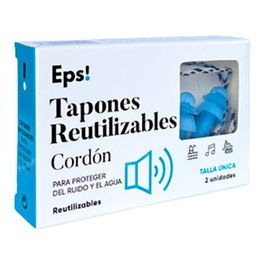 EPS! Tapon Reutilizable Cordon 2Ud. Tapones Reutilizables con Cordón