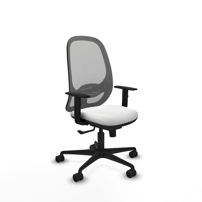 PIQUERAS Y CRESPO Silla de oficina Cilanco con mecanismo Sincro, Blanco y Gris PIQUERAS Y CRESPO Silla de oficina Cilanco con mecanismo Sincro, Blanco y Gris