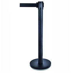 Vollrath Pujadas Poste Separador De Cinta, Complemento en Acero Inoxidable, 200x94 cm, Acabado Negro