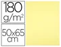 Liderpapel Cartulina 50x65 cm 180 gr Amarillo Medio para Dibujo y Manualidades