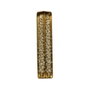Decoris Pack 2 Velas Pino Doradas con Brillantina ø3,5 x 26,5 cm