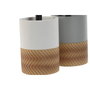 DKD Home Decor Escobillero de Resina 9,5x9,5x37 cm Pack de 2 Surtido