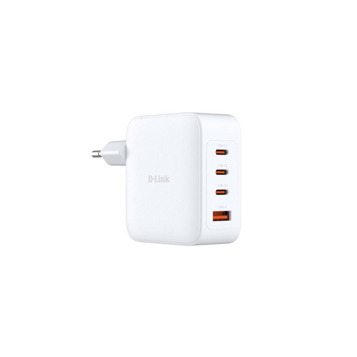 D-Link Cargador de Pared GaN DCF-141/E 140W 3xUSB-C + USB-A D-Link Cargador de Pared GaN DCF-141/E 140W 3xUSB-C + USB-A