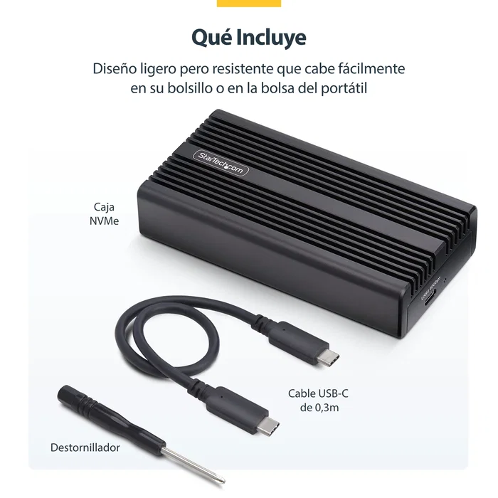 Startech Carcasa USB4 NVMe M.2 40Gbps para SSD USB Tipo C