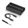StarTech.com 1USB4-NVME-ENCLOSURE Caja Externa para SSD NVMe M.2 USB4 40Gbps - Compatible Thunderbolt 5/4/3 y Unidades 2230/2242/2260/2280 - Negro