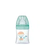 Dodie Sensation+ Biberón Anticólicos 150 ml con Tetina Plana para 0-6 Meses, Flujo 1, Verde