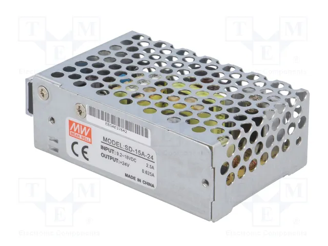 MEAN WELL Convertidor DC/DC SD-15A-24 15W 24V DC
