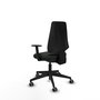 PIQUERAS Y CRESPO Silla de oficina Elche con Brazos 1D Negro