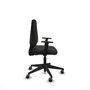 PIQUERAS Y CRESPO Silla de oficina Elche con Brazos 1D Negro