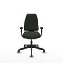 PIQUERAS Y CRESPO Silla de oficina Elche con Brazos 1D Negro